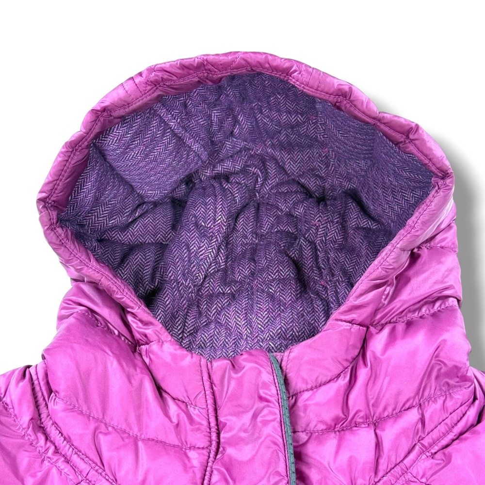 Ivivva (by Lululemon) Up to Snow Good Down Puffer Hooded Jacket Girls 14 Purple - Picture 7 of 15
